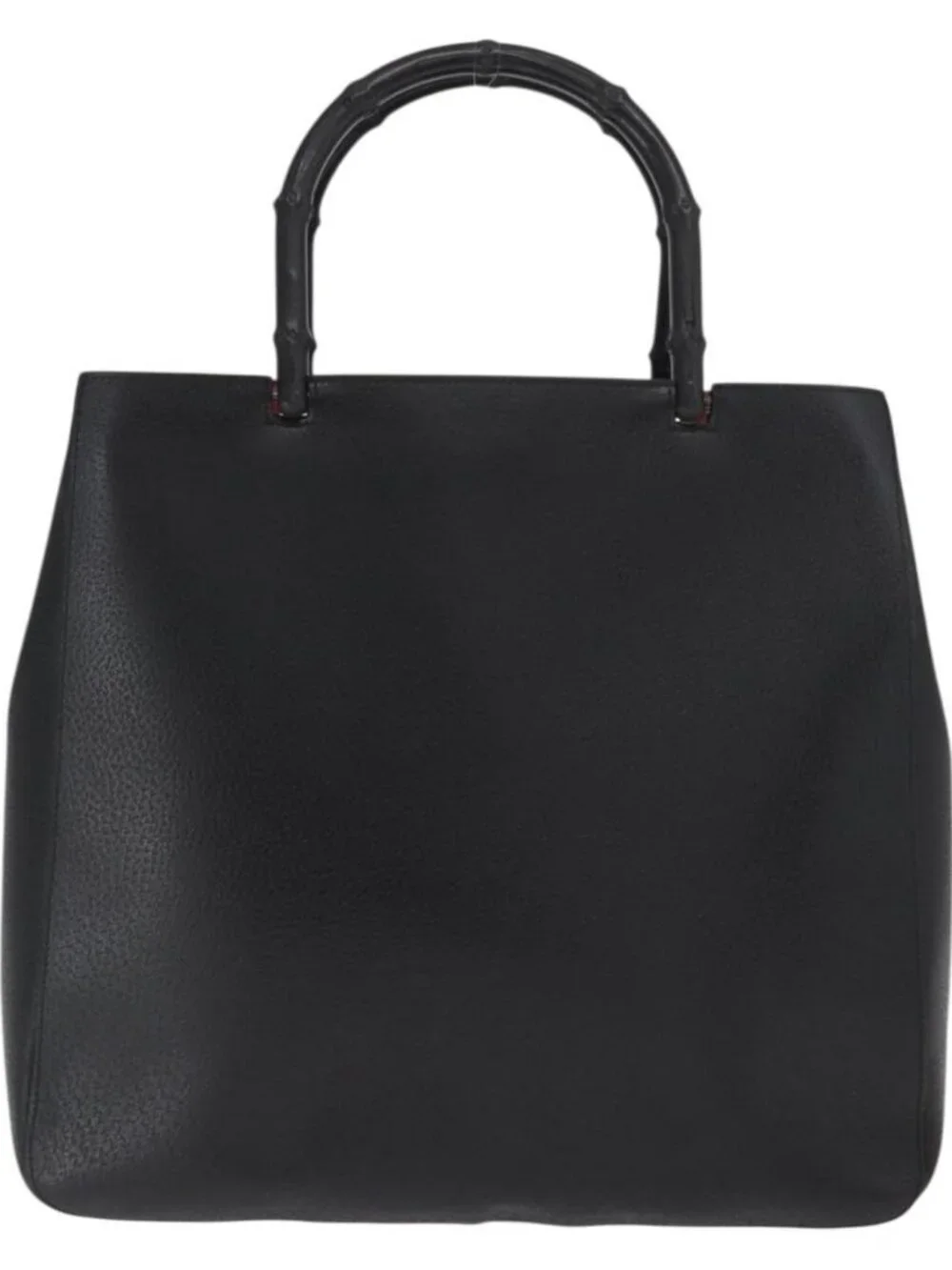 GUCCI Bamboo Tote Bag Leather Black 002 1059 Auth 160597 - Picture 3 of 16